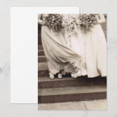 Invitation Mariage Vintage (Devant / Derrière)