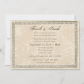 Invitation Mariage vintage (Dos)