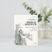 Invitation Mariage vintage (Debout devant)