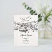 Invitation Mariage vintage (Debout devant)