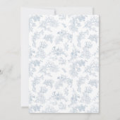 Invitation Mariage vintage à fleurs (Dos)