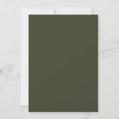 Invitation Mariage Vintage Ambre Olive (Dos)