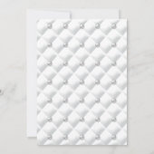 Invitation Mariage Vintage Argent Perle Bijou (Dos)