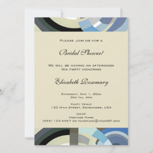 Invitation Mariage Vintage avec Thème Rétro Art Déco Jazz