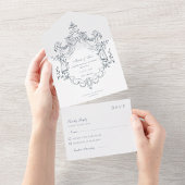 Invitation Mariage vintage baroque et victorien élégant