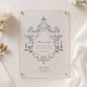 Invitation Mariage vintage baroque et victorien élégant