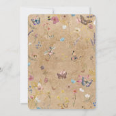 Invitation Mariage vintage Boho Butterfly Garden (Dos)