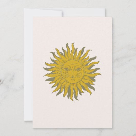 Invitation Mariage vintage céleste (Dos)