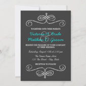 Invitation Mariage Vintage Chalkboard Fun Redneck (Dos)