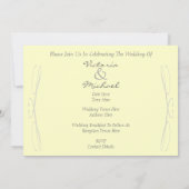 Invitation Mariage vintage classique de moteur (Dos)