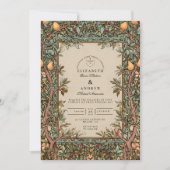 Invitation Mariage vintage dans un verger (Devant)