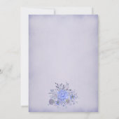 Invitation Mariage vintage d'aquarelle (Dos)