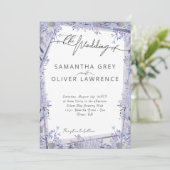 Invitation Mariage vintage d'aquarelle (Debout devant)