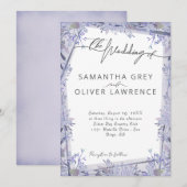 Invitation Mariage vintage d'aquarelle (Devant / Derrière)