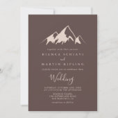 Invitation Mariage Vintage de Clear Mountain Country (Devant)