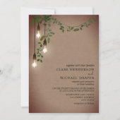 Invitation Mariage vintage de la Garland botanique (Devant)