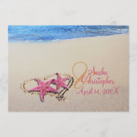 Mariage vintage de poisson Starfish/plage PixDezin