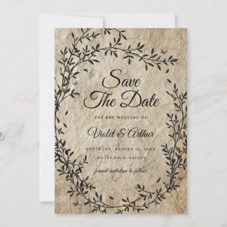 Invitation Mariage vintage De Serres Botaniques Enregistrer L