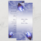 Invitation Mariage vintage d'hiver d'antiquité de rose de (Devant / Derrière)