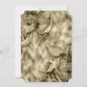 Invitation Mariage vintage doré (Dos)