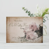 Invitation Mariage - vintage - Élégant (Debout devant)