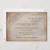 Invitation Mariage - vintage - Élégant (Dos)