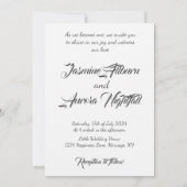 Invitation Mariage Vintage Fleurs Rouges (Dos)