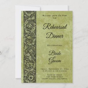 Invitation Mariage Vintage, Fleurs Victoriennes Motif Floral