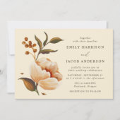 Invitation Mariage vintage Floral Bouquet (Devant)