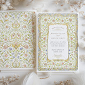 Invitation Mariage vintage Floral Garden