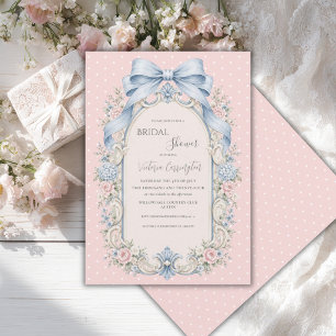Invitation Mariage Vintage Floral Rose
