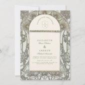 Invitation mariage vintage Garden Arch (Devant)