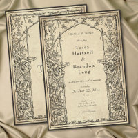 Mariage Vintage Gothique Médiéval Vigne Parchemin