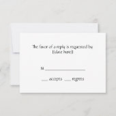 Invitation Mariage Vintage Heureux Jeunes Mariés, réponse RSV (Dos)