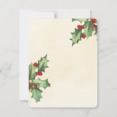 Invitation Mariage Vintage Holly Save The Date (Dos)