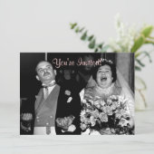 Invitation Mariage Vintage - Notre Joyeux Jour ! (Debout devant)