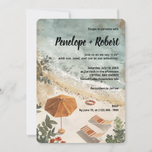Invitation Mariage vintage par le Mariage de la mer