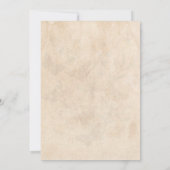 Invitation Mariage vintage Red Rose Gold (Dos)