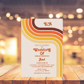 Invitation mariage vintage rétro