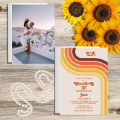 Invitation mariage vintage rétro