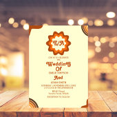 Invitation mariage vintage rétro