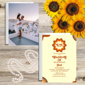 Invitation mariage vintage rétro