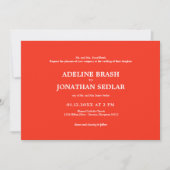 Invitation Mariage vintage rétro (Devant)