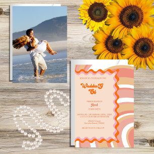 Invitation mariage vintage rétro unique