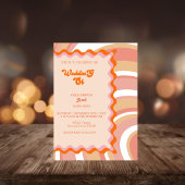 Invitation mariage vintage rétro unique