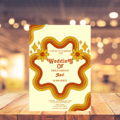 Invitation mariage vintage rétro unique