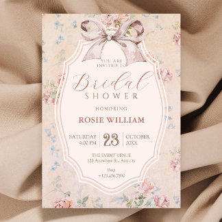 Invitation Mariage vintage romantique