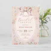 Invitation Mariage vintage romantique (Debout devant)