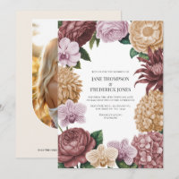 Mariage Vintage Rose, Pivoine Poussiéreuse et Brun