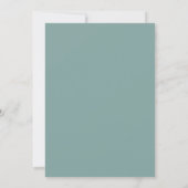 Invitation Mariage vintage ruban pastel bleu rose (Dos)